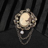 Steampunk Brosche Durchsichtiges Kurzarm-T-Shirt