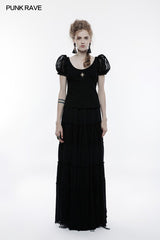 Steampunk Brosche Durchsichtiges Kurzarm-T-Shirt