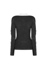 Punk Hollow-Out Langarm T-Shirt