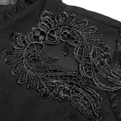 Wunderschöne Gothic Lace Shirt Langarm Vintage Bluse