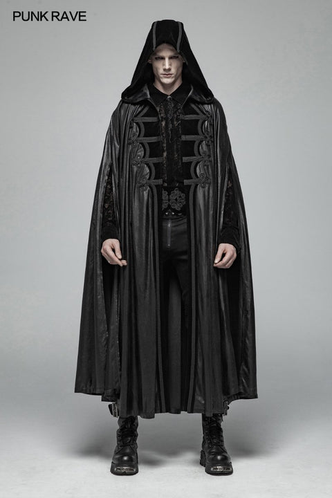 Gothic Mens Black Retro Mystic Umhang