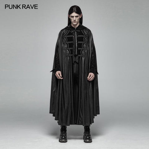 Gothic Mens Black Retro Mystic Umhang