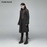 Steampunk Herren Mittellanger Mantel