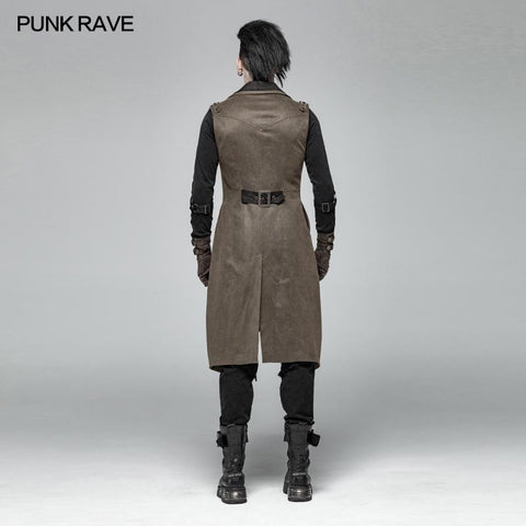 Steampunk The Rope Long Zipper Weste
