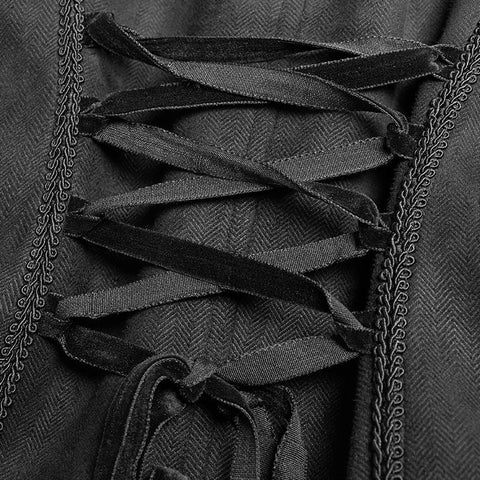 Gotische Schwalbenschwanzweste mit V-Ausschnitt