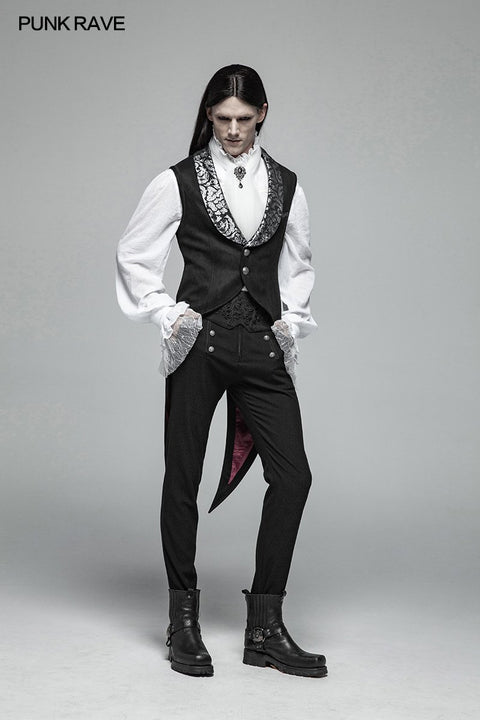 Gotische Schwalbenschwanzweste mit V-Ausschnitt