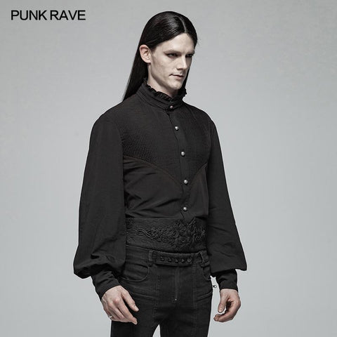 Gothic Mens Daily Wear Dünne Hemden