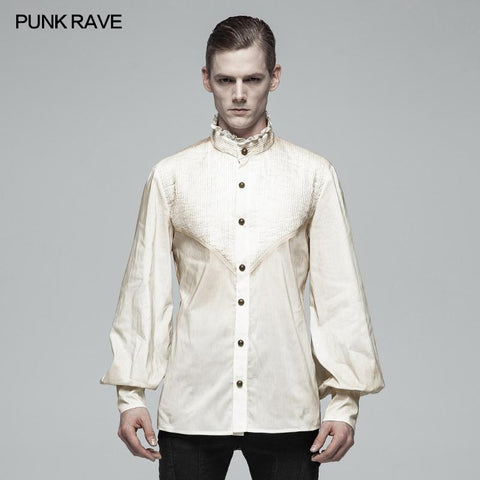 Gothic Mens Daily Wear Dünne Hemden