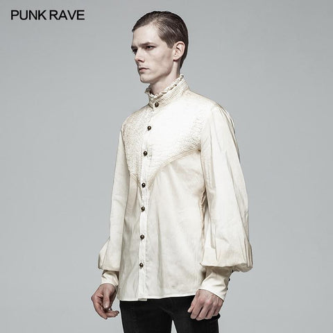 Gothic Mens Daily Wear Dünne Hemden