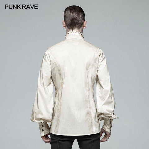 Gothic Mens Daily Wear Dünne Hemden