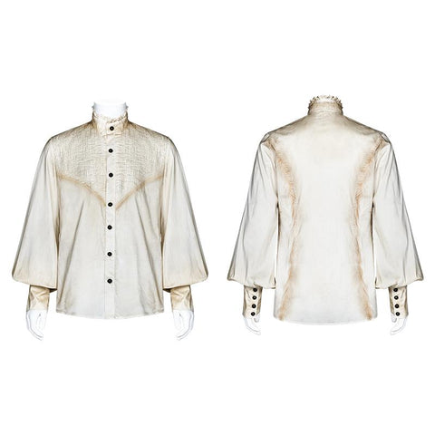 Gothic Mens Daily Wear Dünne Hemden