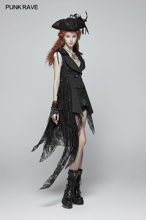 Steampunk Gear Spitzenhandschuhe für Damen