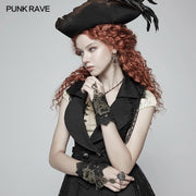 Steampunk Gear Spitzenhandschuhe für Damen