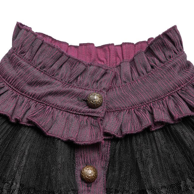 Steampunk Translucent Lace Sleeve Vintage Shirt