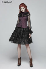 Steampunk Translucent Lace Sleeve Vintage Shirt