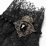 Steampunk Bronze Muster Schnalle Spitzenhandschuh