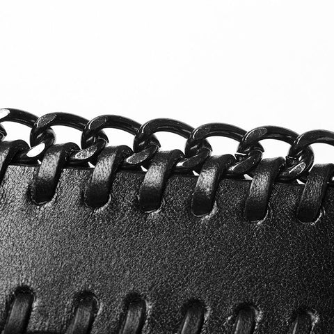 Punk PU-gestopfter Kettenhalsband