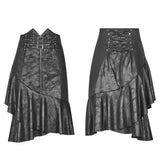 Punk High Waist Stretch Halber Rock