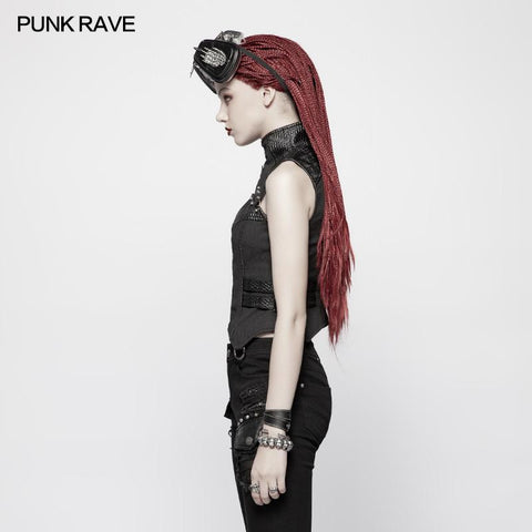 Punk WOMENS HIGH-NECK Warrior Weste