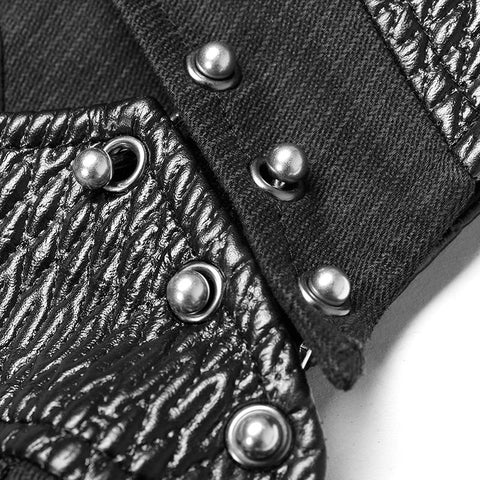 Punk WOMENS HIGH-NECK Warrior Weste