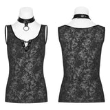 Punk Collar Cover Ärmellose Weste