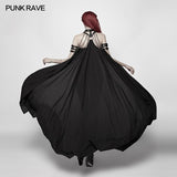 Punk Cross Long Cape mit Kette
