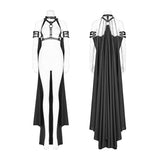 Punk Cross Long Cape mit Kette