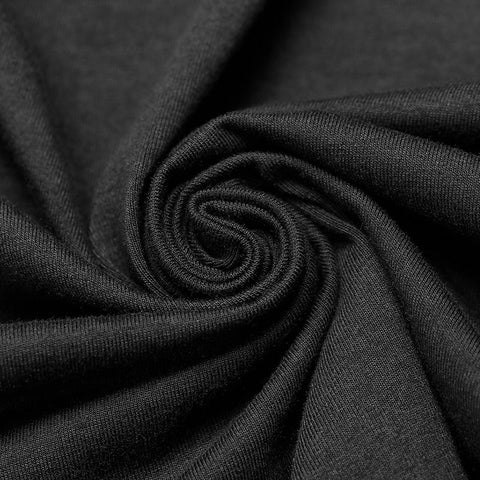 Täglich Dark Punk Spaghetti Straps Asymmetrisches Netzkleid