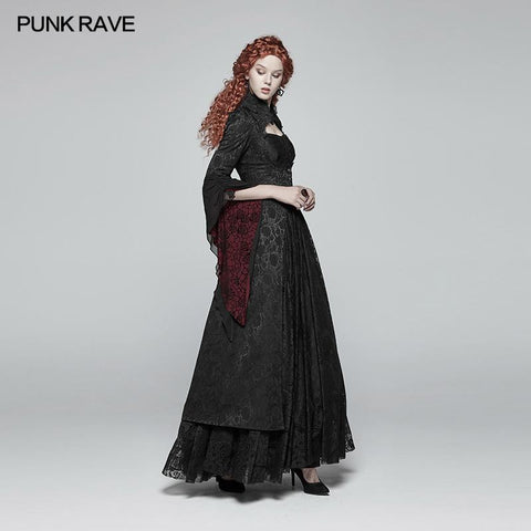 Gothic Rüschenärmel Court Long Lace Coat