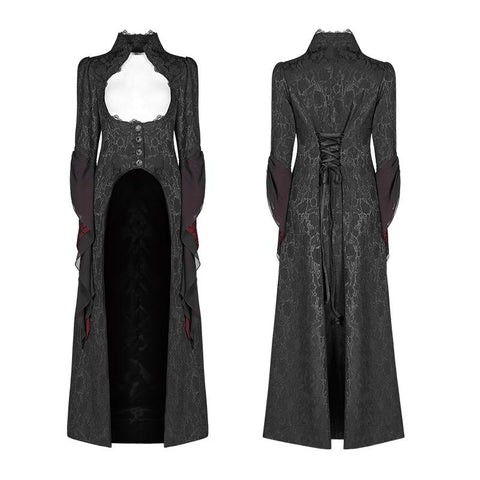 Gothic Rüschenärmel Court Long Lace Coat