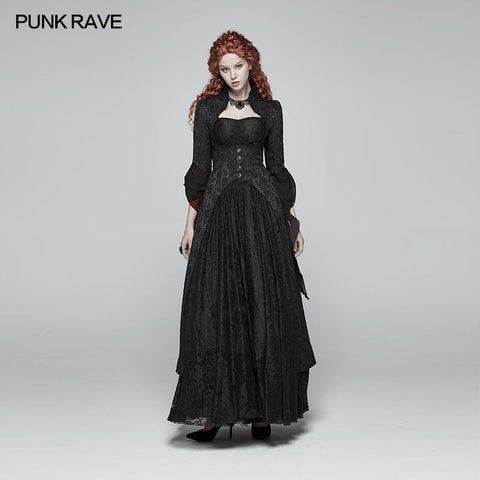 Gothic Rüschenärmel Court Long Lace Coat