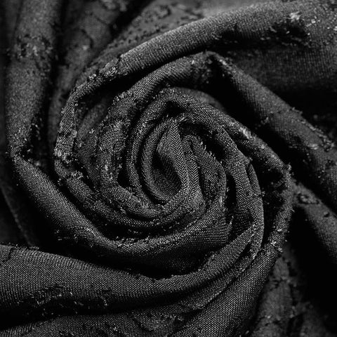 Sexy Goth Schnür-V-Ausschnitt Langarm Langes Kleid