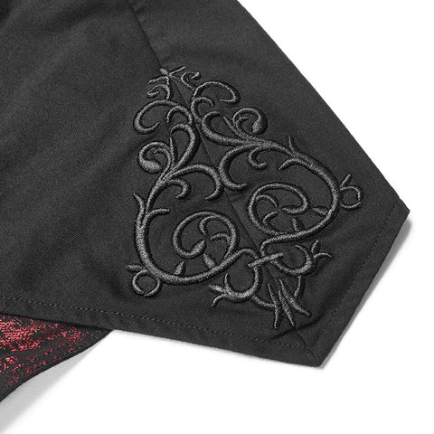 Gothic Fledermausflügel Kapuze Langarm Asymmetrisches Kleid