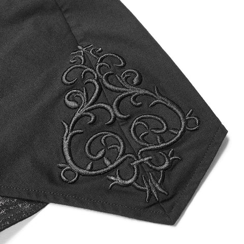 Gothic Fledermausflügel Kapuze Langarm Asymmetrisches Kleid