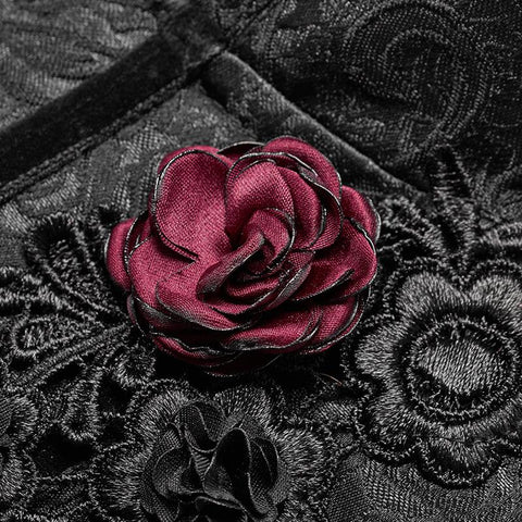 Gothic Sweetheart Neck Jacquard Korsett