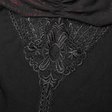 Gotisches schulterfreies kurzes T-Shirt