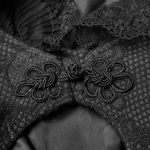 Gothic Stehkragen Kurzmantel