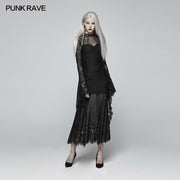 Gothic Daily Wear Langarm-Spitzenkleid