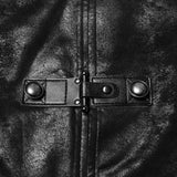 Punk Armor Long Vest Coat Mit PU Lederschnalle
