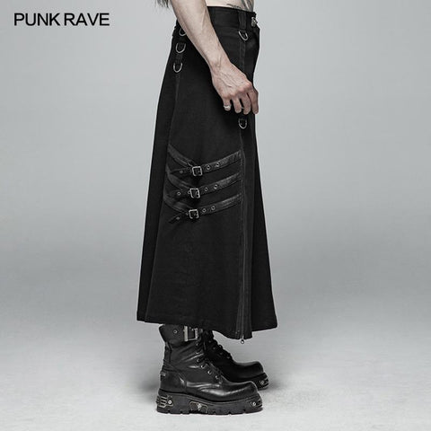 Herren Punk Long Half Rock