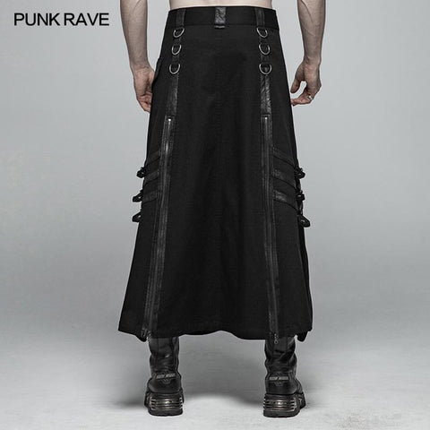 Herren Punk Long Half Rock