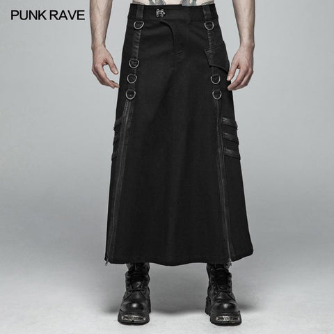 Herren Punk Long Half Rock