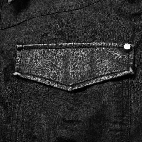 Männer Punk einfaches Kurzarmhemd