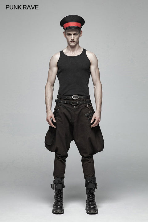 Steampunk Reithose Half Bloom Pants mit Kugeldekoration