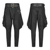 Steampunk Reithose Half Bloom Pants mit Kugeldekoration