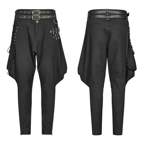 Steampunk Reithose Half Bloom Pants mit Kugeldekoration