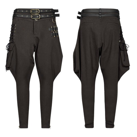 Steampunk Reithose Half Bloom Pants mit Kugeldekoration