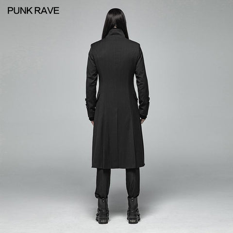 Simple Men Gothic Mittellange Jacke Stehkragenmantel