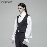 Gentleman Punk V-Ausschnitt Einfache Weste für Männer