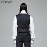 Gentleman Punk V-Ausschnitt Einfache Weste für Männer